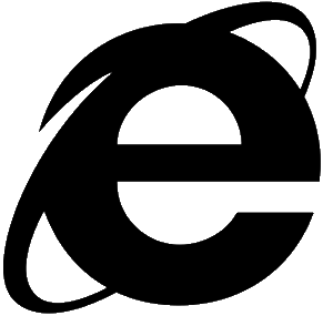 image showing the logo of Internet Explorer